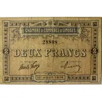2 Francs - Chambre de commerce de Limoges
