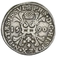 1/2 Daalder '1/2 Bourgondische Kruisrijksdaalder' - Philip II