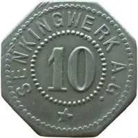 10 Pfennigs - Hildesheim Senkingwerk A.G.