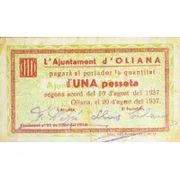 1 Peseta Oliana