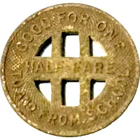 1/2 Fare - Honolulu Rapid Transit Co. Honolulu, Hawaii