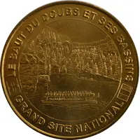 Tourist token - Monnaie de Paris - Villers-le-Lac - Le saut du Doubs le bateau