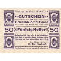 50 Heller Stadl-Paura