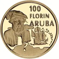 100 Florin Discovery of Aruba
