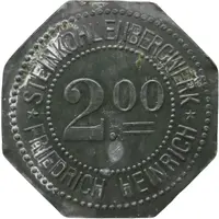2 Mark - Lintfort Steinkohlenbergwerk Friedrich Heinrich