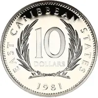 10 Dollars - Elizabeth II FAO, Silver Proof issue