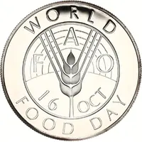 10 Dollars - Elizabeth II FAO, Silver Proof issue