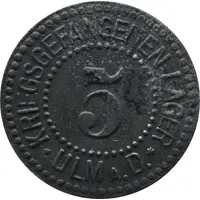 5 Pfennig - Ulm Kriegsgefangenen-Lager