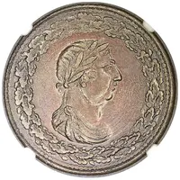 1 Penny token Thomas Halliday