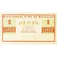 1 Peseta Os de Balaguer