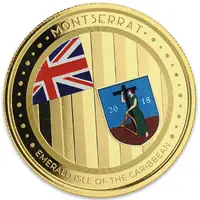 10 Dollars - Elizabeth II Emerald Isle of the Caribbean, Colored