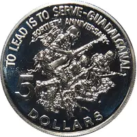 5 Dollars - Elizabeth II Battle of Guadalcanal