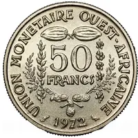 50 Francs CFA non magnetic, Essai
