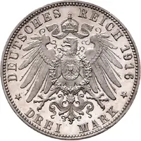 3 Mark - William II 25 years of reign