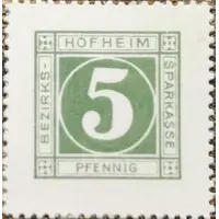 5 Pfennig Bezirkssparkasse