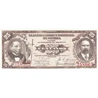 25 Centavos El Estado Libre y Soberano de Sinaloa