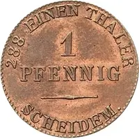 1 Pfennig - Alexander Charles Joint Coinage