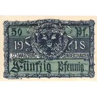 50 Pfennig Schwarzburg-Sondershäusisches Ministerium