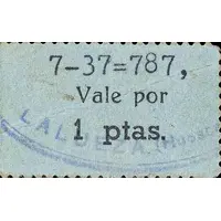 1 Peseta Lalueza