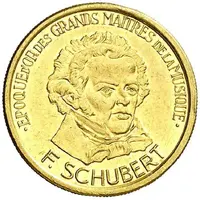 Medal - F. Schubert The Great Masters of Music