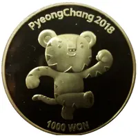 1000 Won Pyeong Chang 2018 Olympic Winter Games