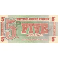 5 New Pence - British Armed Forces 6th Series