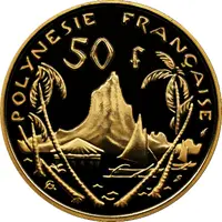 50 Francs with IEOM, Gold Piedfort