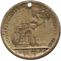 Token Commemorating 1 Nurnberg thaler 1763