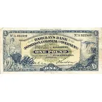 1 Pound - Barclays Bank Dominion, Colonial and Overseas
