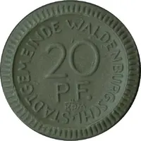 20 Pfennig - Waldenburg / Schlesien