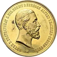 1st prize award medal - Erfurt exhibition 'on the pure breeding of the silver-gray Weimaraner pointer'