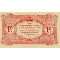 1 franc - Chambre de Commerce d`Eure et Loir [28]