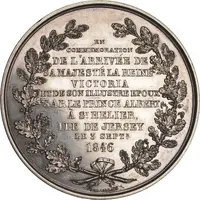 Medal Visit of Victoria and Albert to Jersey, Silver