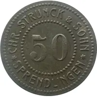 50 Pfennig - Sprendlingen Chr. Strunck and Sohn
