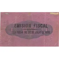 1 Peso overprint on P#S283 - Banco de D.Matte, Mac Clure y Cia