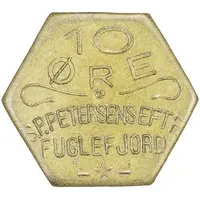 10 Øre S. P. Petersens Eftf, Big letters