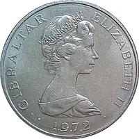 25 New Pence - Elizabeth II Silver Wedding
