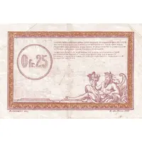 25 Centimes Régie des Chemin de Fer en Territoires Occupés