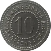 10 Pfennig - Offenbach Collet and Engelhard A.G.