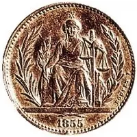 4 Pesos Fuertes Copper 'Bouvet' Pattern