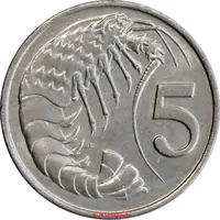 5 Cents - Elizabeth II 2nd portrait