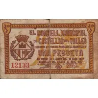 1 Peseta Castellar del Vallès