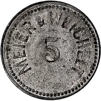 5 Pfennigs - Leipzig Meier & Weichelt