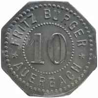 10 Pfennig - Auerbach Fritz Burger