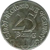 25 Pfennig - Rothenburg ob der Tauber Strafturm