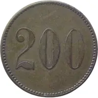 200 Pfennig - Münsingen Kommandantur des Gefangenen Lagers