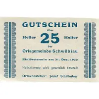 25 Heller Schwödiau