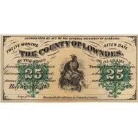 25 Cents County of Lowndes