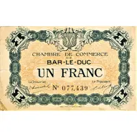 1 Franc - Chambre de Commerce de Bar-le-Duc 55