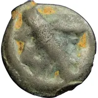 Potin with dummy and bull facing right